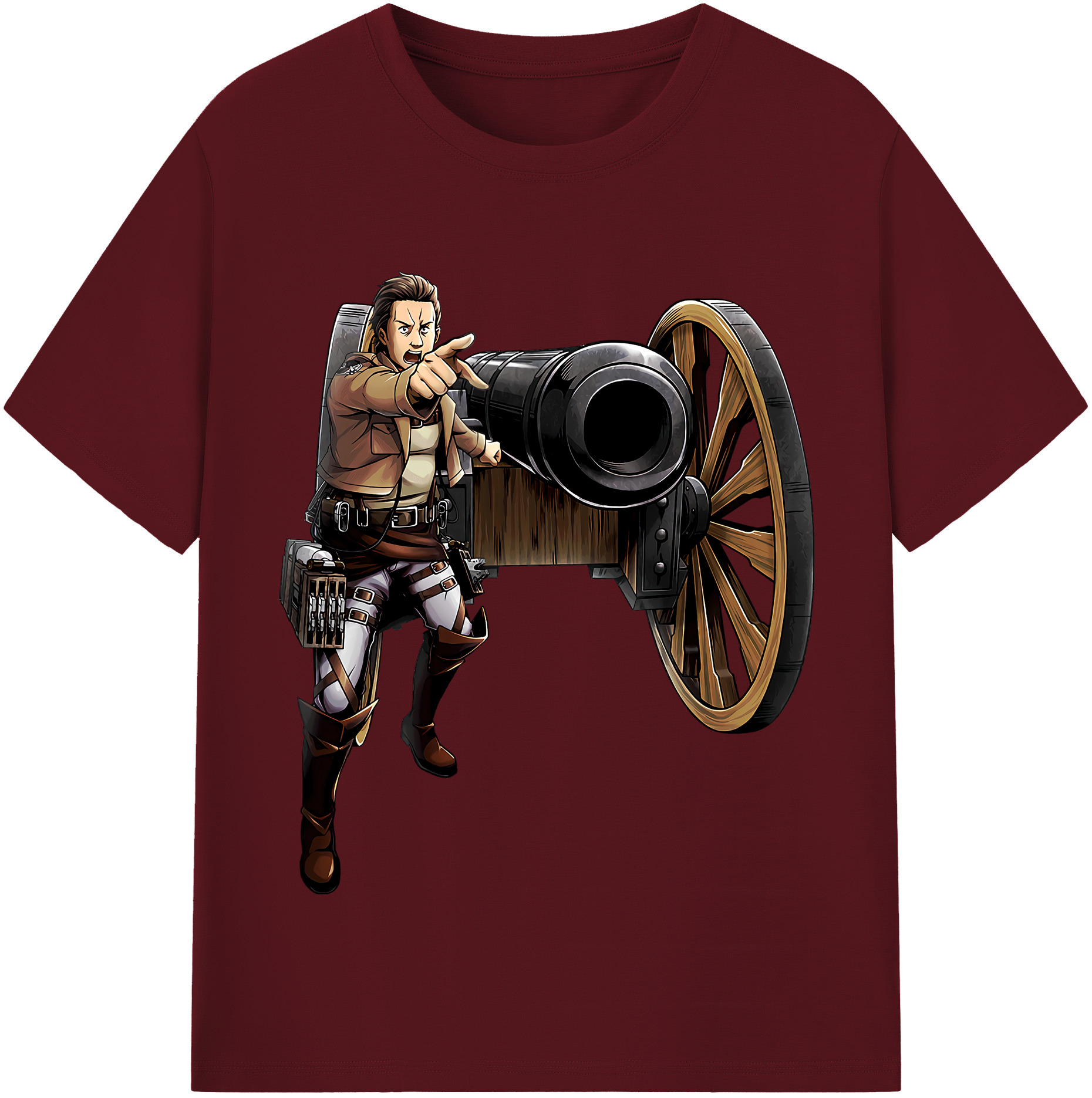 （画像用） 進撃の巨人 Attack on Titan 綿100％半袖Tシャツ（フロントプリント）